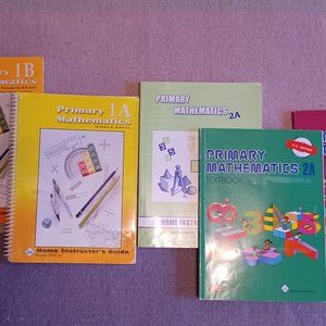 Bundle of Singapore Math Home instruction and Textbooks grades 1-3